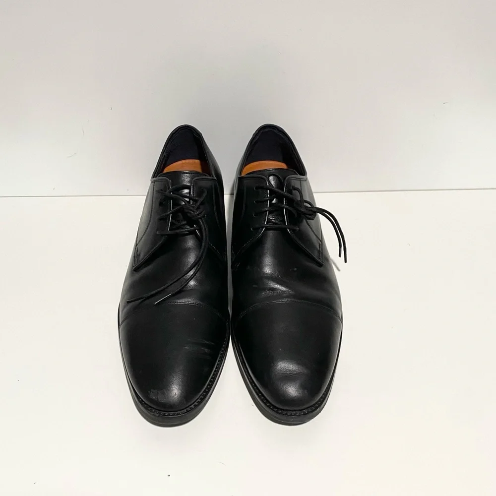 C11630 COLE HAAN‎ MEN'S LENOX HILL CAP TOE OXFORD SIZE 10 WIDE BLACK Classic